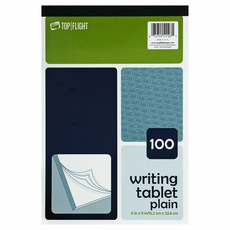 TOP FLIGHT Writing Tablet Unruled 6X9 596248